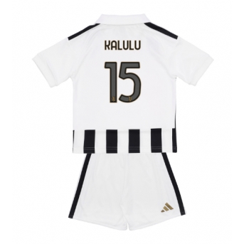 Juventus Pierre Kalulu #15 Maglia Gara Casa Repliche 2026-27 Bambino Maniche Corte